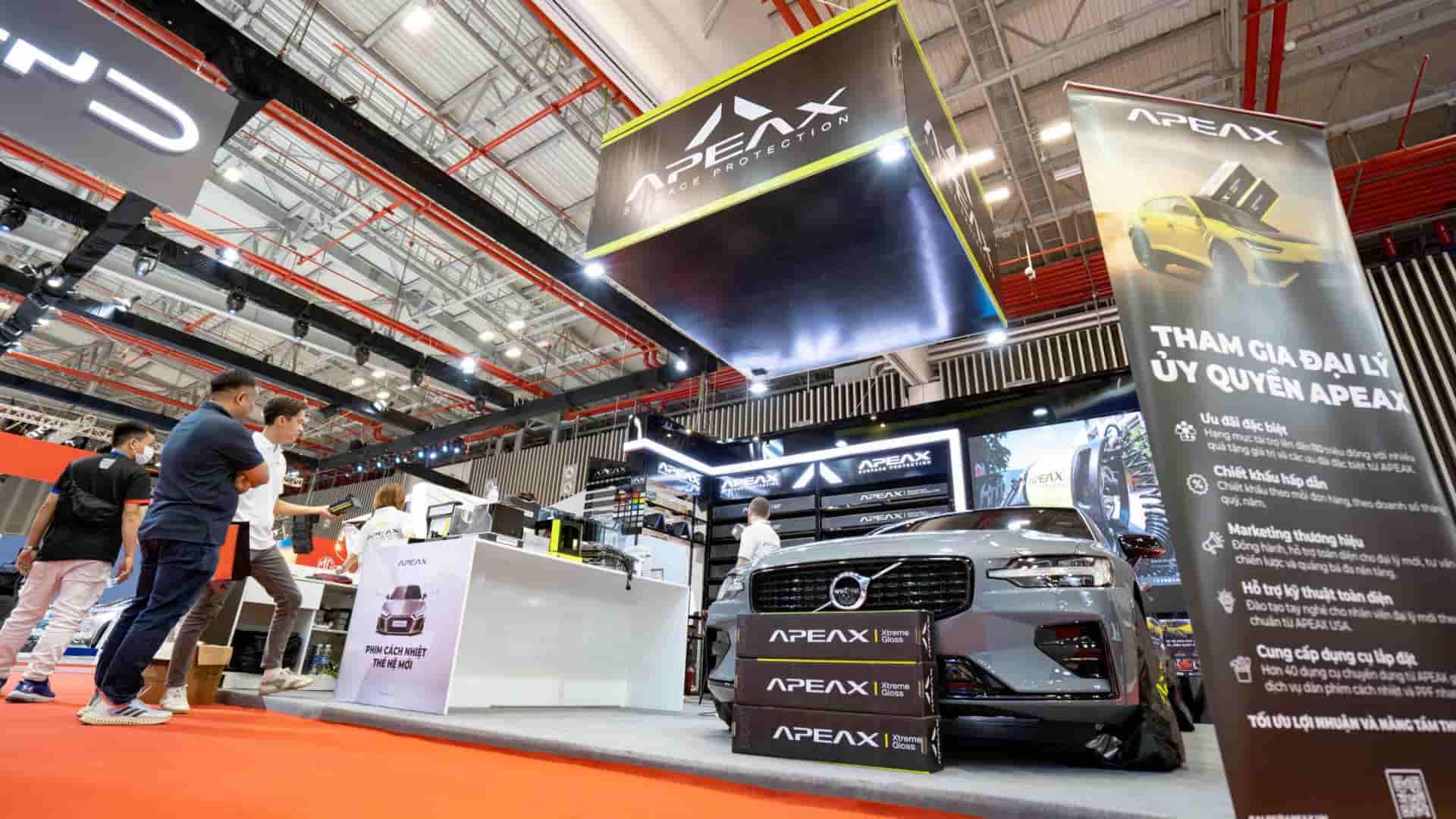 Lời cảm ơn Apeax đến với khách hàng tại triển lãm Vietnam Motor Show 2024.