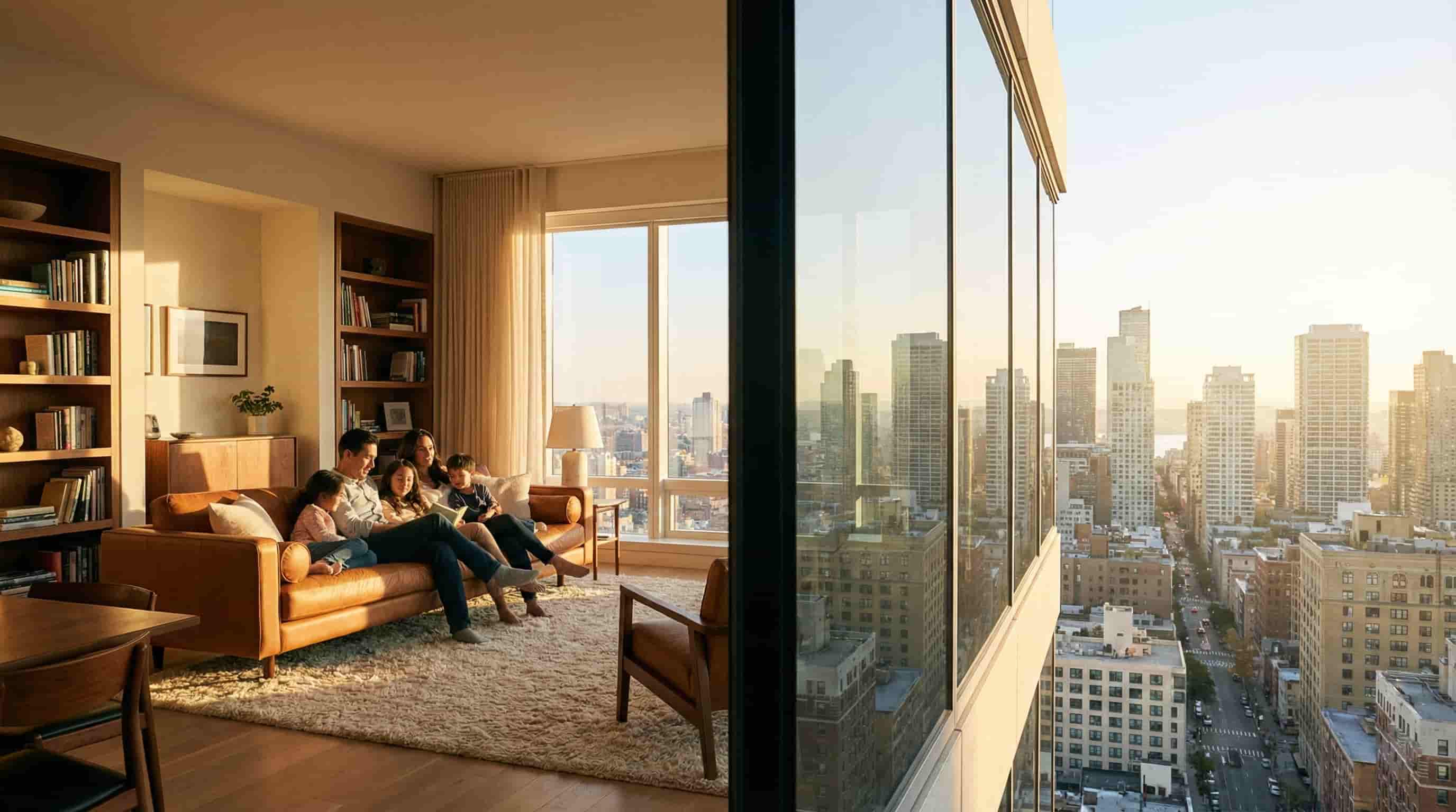 Căn hộ chung cư ở vị trí cao tầng: nên dán phim cách nhiệt nhà kính gốm sứ Apeax Nano Ceramic.