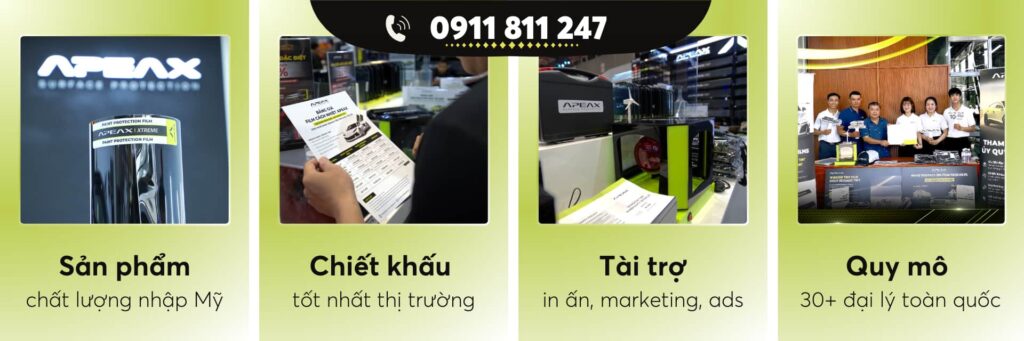 Ngoài cung cấp dịch vụ dán phim cách nhiệt Văn phòng, chúng tôi còn tìm kiếm đại lý Apeax trên toàn quốc.