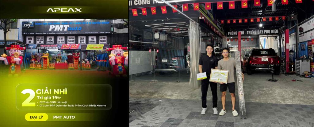 Giải Nhì thuộc về đại lý PMT AUTO (Dĩ An).