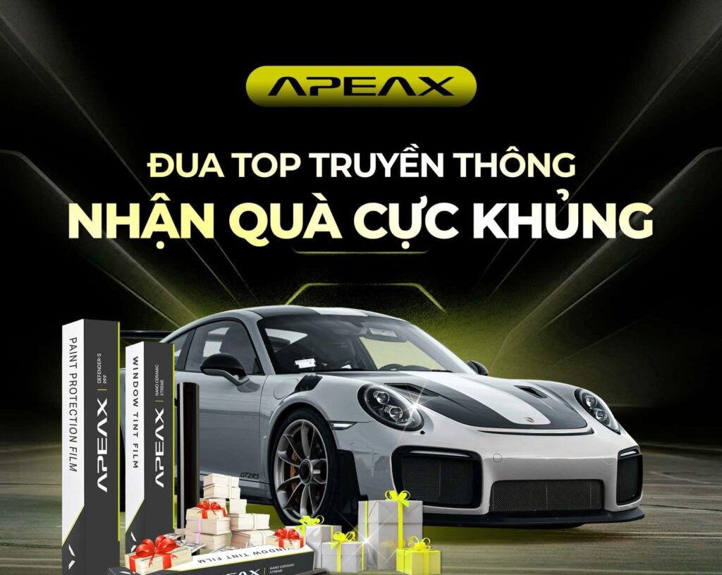 Chiến dịch "Đua Top truyền thông cùng Apeax Việt Nam" nhận bộ quà tặng hấp dẫn.