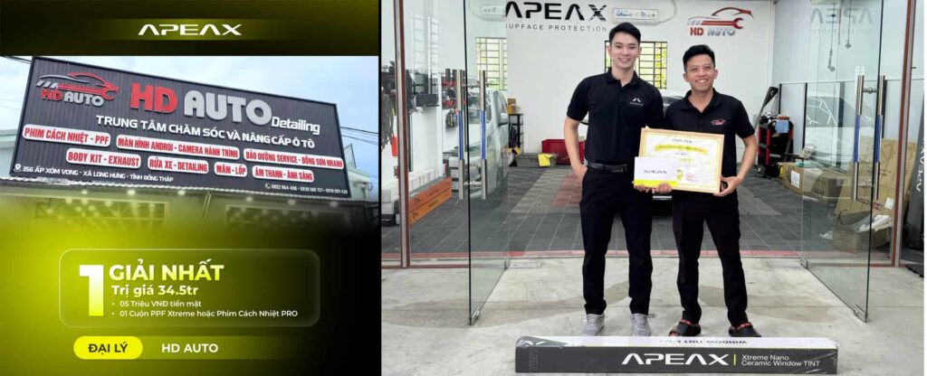 Giải nhất thuộc về đại lý HD AUTO Tiền Giang.